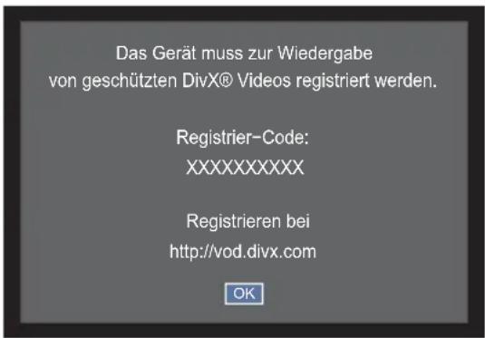TOSHIBA 58L5335 - DivX Registration - 1