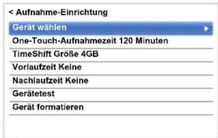 TOSHIBA 55M7453 - Auswählen von USB-HDD und Partition für die Aufnahme: - 1