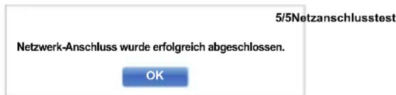 TOSHIBA 55M7453 - Drücken Sie OK, und der Netzanschlusstest startet. - 1