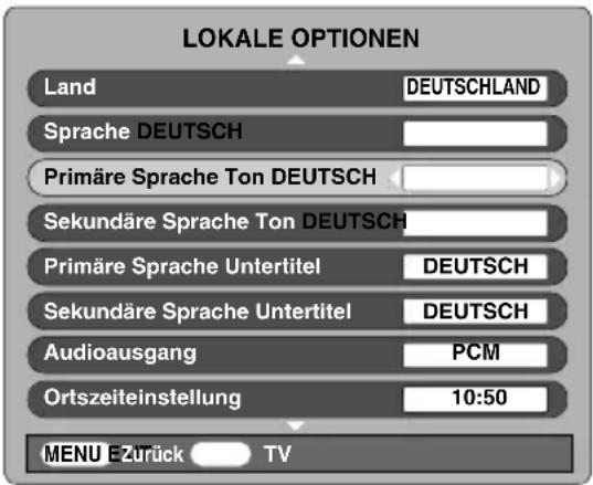 TOSHIBA 52XV555D - Audio Sprache - 1