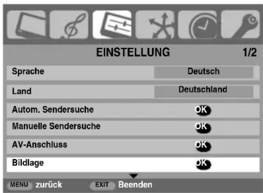 TOSHIBA 52XV555D - Bildlage – nur analog - 1