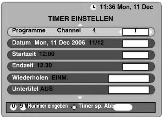 TOSHIBA 52XV555D - Programm-Timer – nur digital - 3