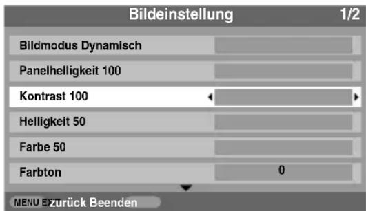 TOSHIBA 52XV550 - Dynamisch, Normal, Mild, Film, Spiele\* und PC (oder PC - 1