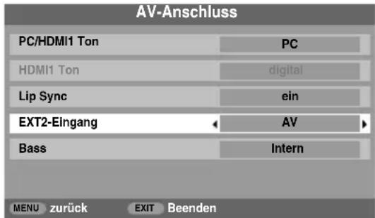 TOSHIBA 52XV550 - Auswahl des EINGANGS-Signals - 2