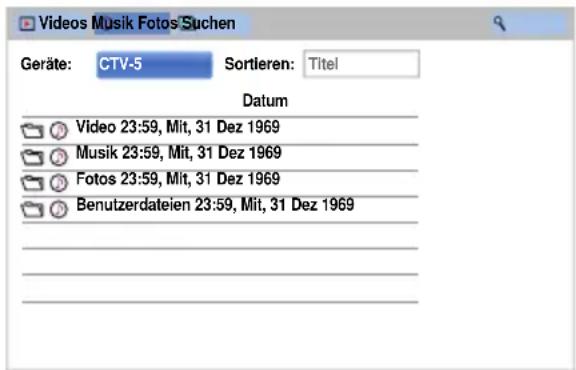 TOSHIBA 50L7365 - Verwenden des Media Players mit einem Medienserver - 1