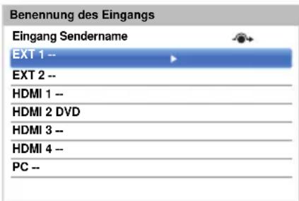 TOSHIBA 50L7355 - Benennung der Video-Eingangsquellen - 3