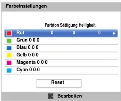 TOSHIBA 50L7355 - Farbeinstellungen - 1