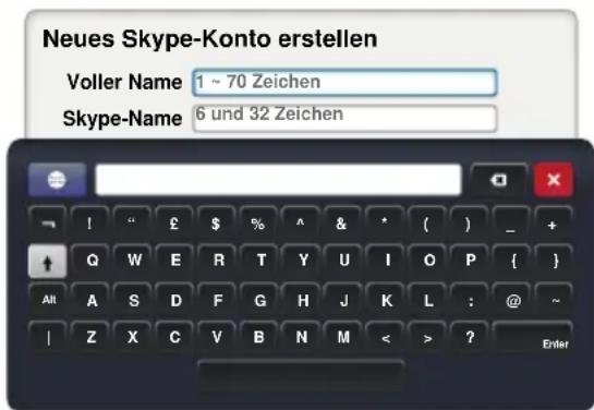 TOSHIBA 50L7353 - So erstellen Sie ein neues Konto: - 2