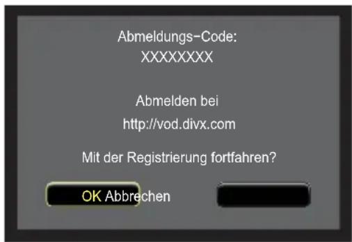 TOSHIBA 50L5353 - DivX Abmeldung - 2