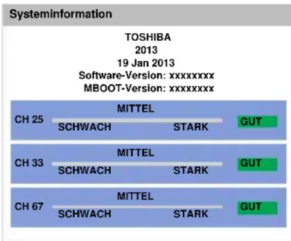 TOSHIBA 50L7335 - Systeminformation - 1