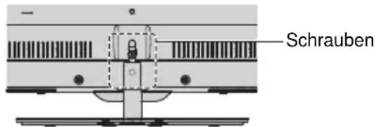 TOSHIBA 50L7335 - Entfernen des Sockelständers: - 1