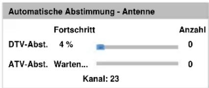 TOSHIBA 50L4353 - Drücken Sie ▲▼◀▶, um Weiter zu markieren, und drücken Sie OK. Der Startbildschirm Automatische Sendersuche erscheint mit der Option, zwischen DTV und ATV, DTV oder ATV zu wählen, falls verfügbar. Drücken Sie▶ und ▲/▼, um den gewünschten Modus auszuwählen, und drücken Sie OK. - 2