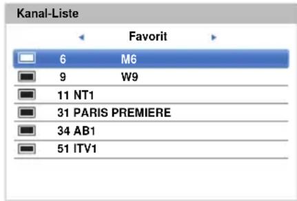 TOSHIBA 50L4353 - Favoriten-Kanal-Liste - 1