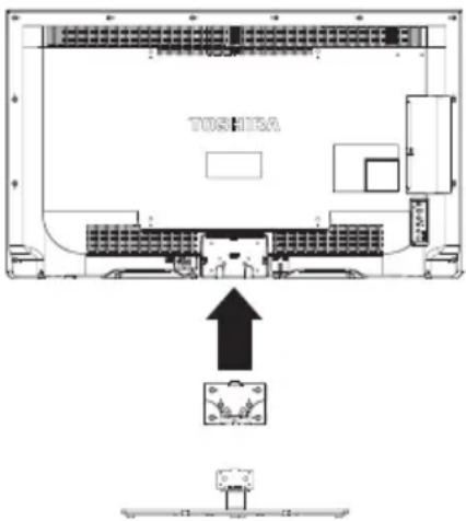 TOSHIBA 48T5445 - Fitting oder Entfernen der Standfußes - 1