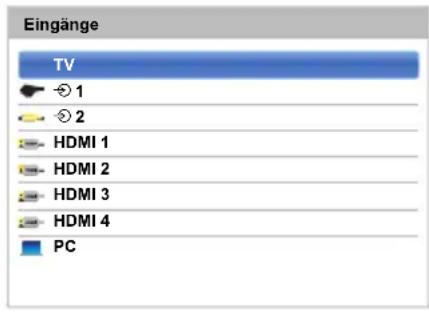 TOSHIBA 47M7453 - Auswahl des Eingangs - 1