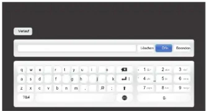 TOSHIBA 47M7453 - So geben Sie Text über die Software-Tastatur ein: - 1