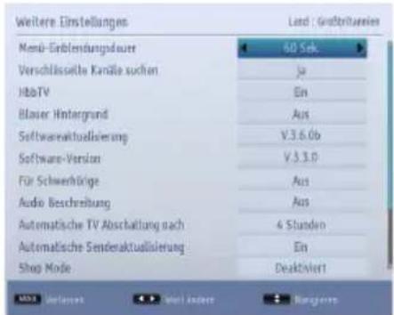 TOSHIBA 48T5435 - Konfiguration Andere Einstellungen - Allgemein - 1