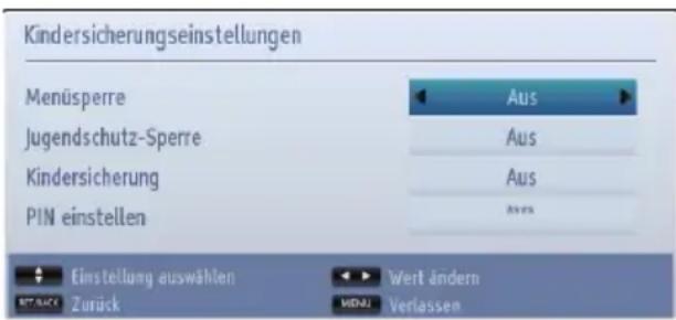 TOSHIBA 48L1435 - Ansicht Menü Jugendschutz - 2