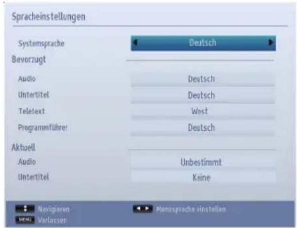 TOSHIBA 48L1435 - Spracheinstellungen - 1