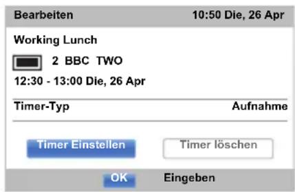 TOSHIBA 47L6453 - Suche und Aufnahme eines Programms mithilfe der Genre-Suche: - 2