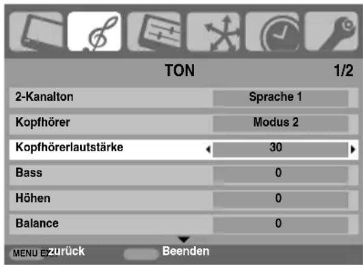 TOSHIBA 46XV550 - Kopfhörermodus - 1