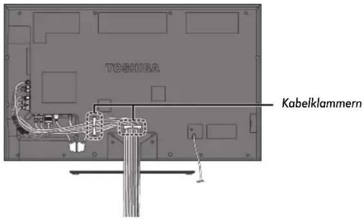 TOSHIBA 46XL748 - Bündeln der Kabel - 1