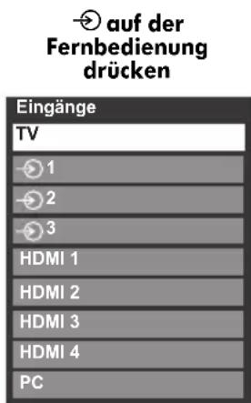 TOSHIBA 46XL748 - Auswahl des Eingangs - 1