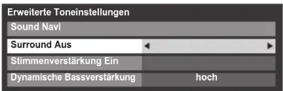TOSHIBA 46XL748 - Surround-Einstellungen - 1