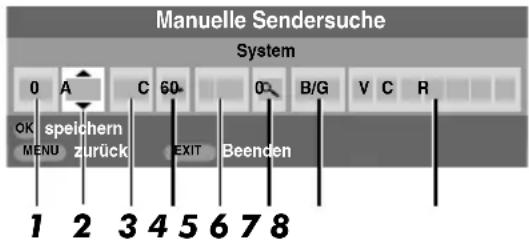 TOSHIBA 46XV555D - Manuelle Sendereinstellung - 1