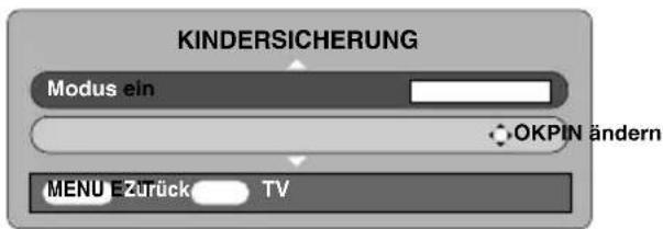 TOSHIBA 46XV555D - Festlegen der PIN - 3