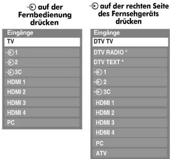 TOSHIBA 42XV626 - Auswahl des Eingangs - 1