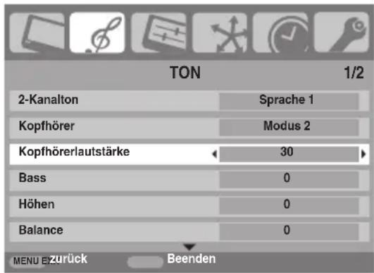 TOSHIBA 42XV501P - Kopfhörermodus - 1