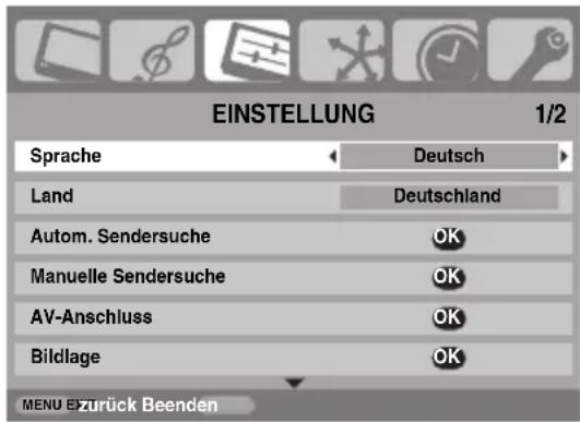 TOSHIBA 42XV500P - Verwenden der Autom. Sendersuche - 1