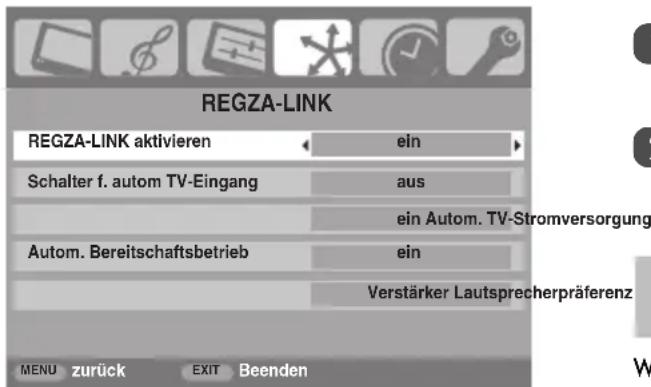 TOSHIBA 42XV500P - REGZA-LINK aktivieren - 1