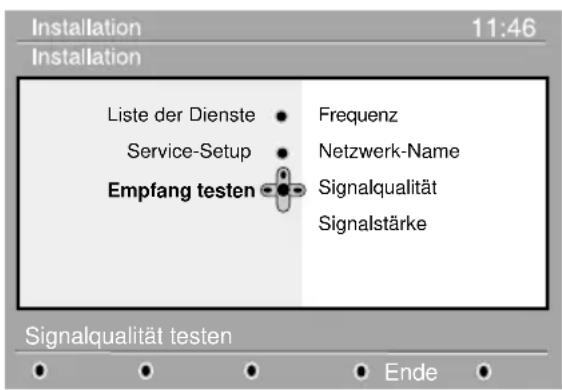 PHILIPS 32PF7520 - Testen des Empfangs - 1