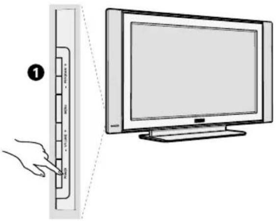 PHILIPS 32PF7520 - Darstellung des LCD-Fernsehgeräts - 1