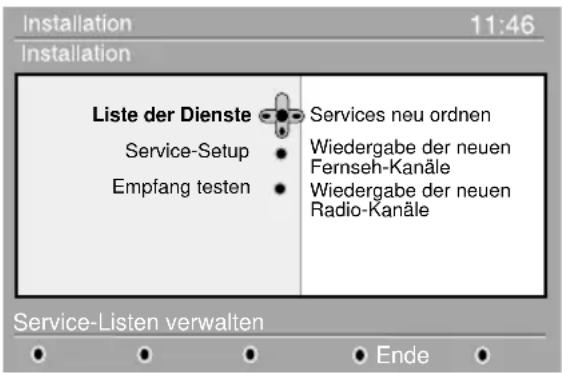 PHILIPS 32PF7520 - Umordnen der Services - 1