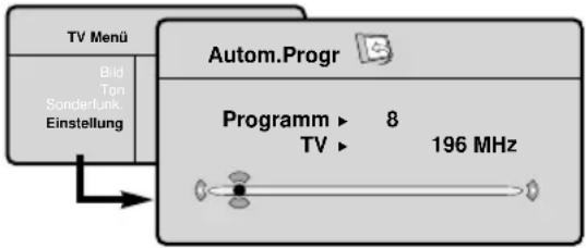 PHILIPS 32PF7520 - Automatisches Feinabstimmen analoger Programme - 1
