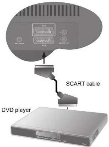 SCART cable DVD player