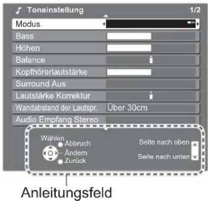 PANASONIC TH-37PX81 - Bildschirm-Hilfe - 1