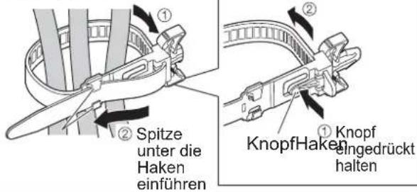 PANASONIC TH-37PX81 - Gebrauch der Kabelklemmen - 3