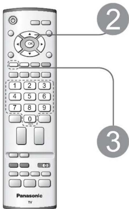 PANASONIC TH-37PV45 - Schalten Sie den Netzschalter an der Frontplatte des Fernsehers ein. - 2