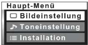 PANASONIC TH-37PV45 - Wählen Sie das gewünschte Menü aus. - 1