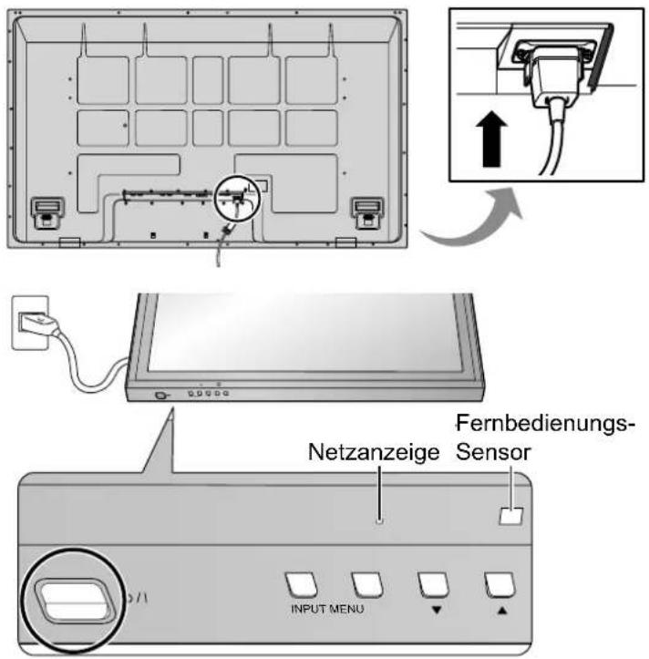 PANASONIC TH-65VX100 - Ein- und Ausschalten - 1