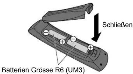 PANASONIC TH-65VX100 - Zwei Batterien der Grösse R6 sind notwendig. - 2