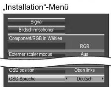 PANASONIC TH-65VX100 - Wahl der Menüsprache für die Bildschirmanzeige - 4