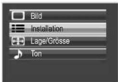 PANASONIC TH-65VX100 - Wählen Sie „Installation“. - 1