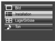 PANASONIC TH-65VX100 - Wählen Sie „Installation“. - 1