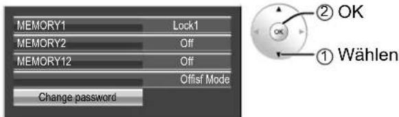 PANASONIC TH-65VX100 - <Ändern des Passworts> - 1