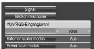 PANASONIC TH-65VX100 - Wahl von YUV/RGB IN Signalen - 4